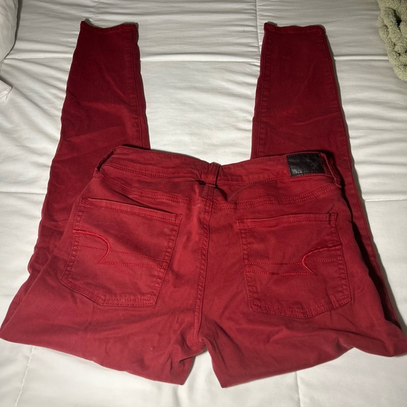 Red American Eagle Jeggings - Picture 3 of 4